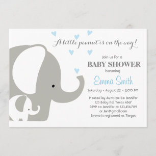 Baby shower éléphant Invitation éléphante Petit ga
