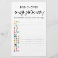 Baby shower emoji pictionary answers hotsell