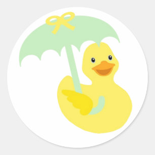 Baby shower en caoutchouc Ducky autocollant et par
