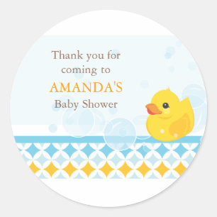 Baby shower en caoutchouc Ducky Favoriser Sticker