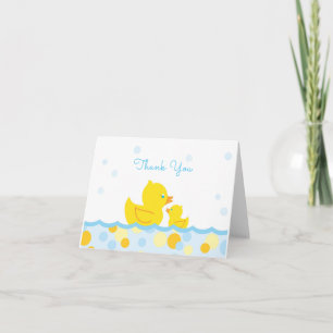 Baby shower en caoutchouc Ducky Merci bleu et jaun