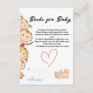 Baby shower Enclosure card
