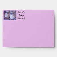 Baby Shower Envelopes Baby Booties Feet Fun Family