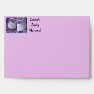 Baby Shower Envelopes Baby Booties Feet Fun Family