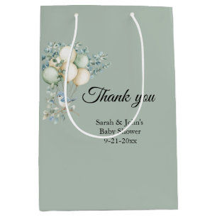 Baby Shower Eucalyptus Favour Medium Gift Bag