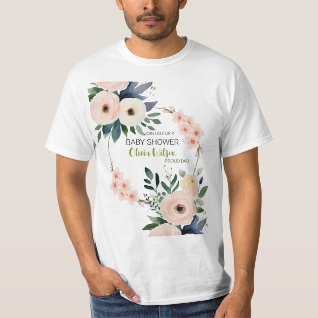 BABY SHOWER FATHER FATHER TSHIRT (Front)
