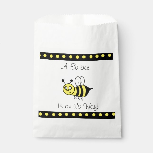 Baby shower Favoriser Sacs Bumblebee Thème (Devant)