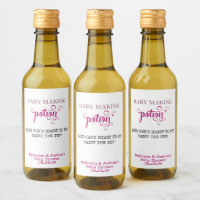 Baby Shower Favour Baby Making Potion Pink Mini