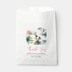 Baby Shower Favour Bags Watercolor Duck