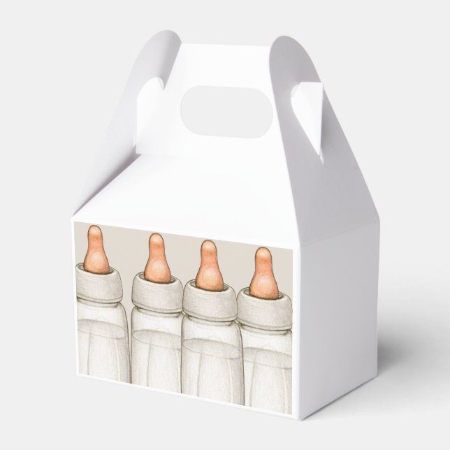 Baby Shower Favour Boxes Bottles (Front Side)