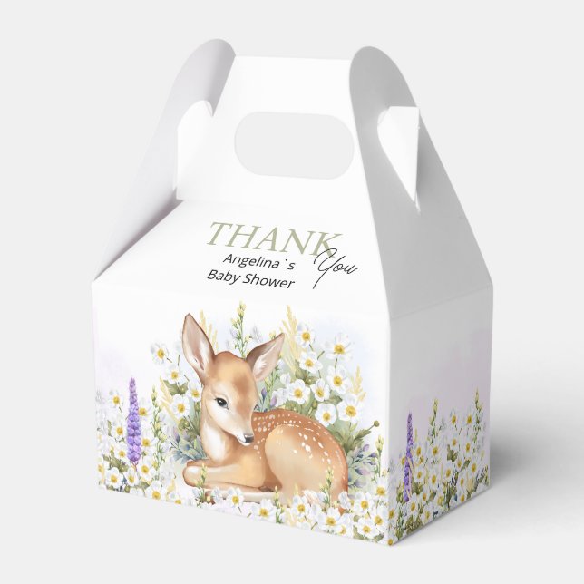 Baby Shower Favour Boxes. Favor Box (Front Side)