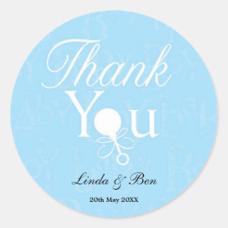 Baby Shower Favour Classic Round Sticker