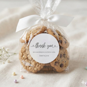 Baby Shower Favour Sticker Thank You Sticker 
