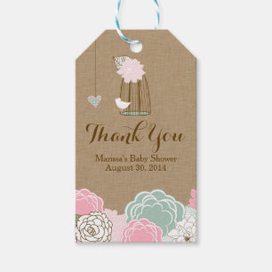 Baby Shower Favour Tags - Hanging Cages & Jars Per
