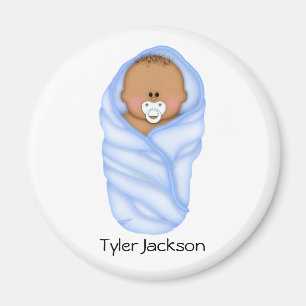 Baby Shower Favours African American Boys Magnet