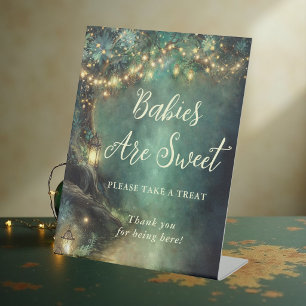 Baby Shower Favours Enchanted Forest Lanterns  Pedestal Sign