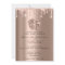 Baby Shower Feet Glitter Rose Gold Drips  Boy Girl