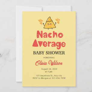 Baby shower Fiesta Invitation Nacho Douche moyenne