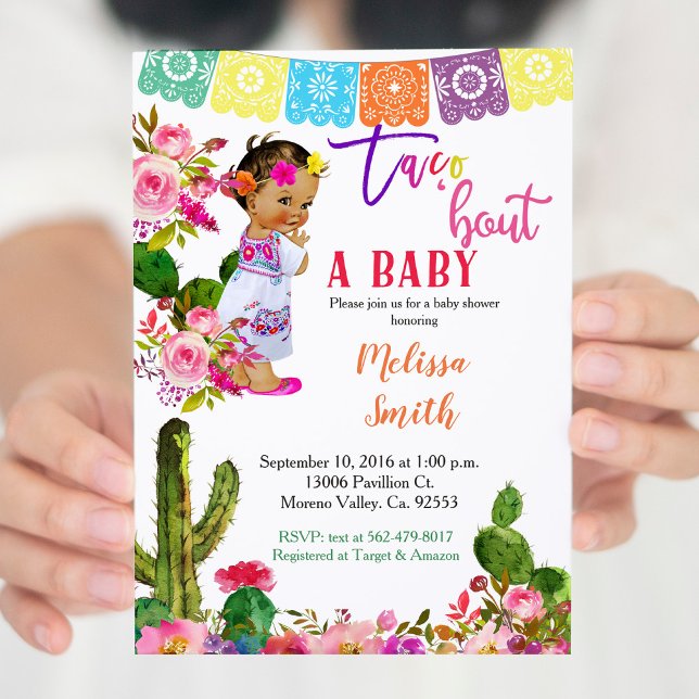 Baby shower Fiesta Invitation Taco Bout A Baby (Créateur téléchargé)