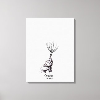 Baby Shower Fingerprint Guestbook - Canvas