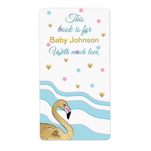 Baby shower "Flamant rose maman" Boite Feuille de 