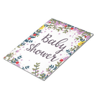 Baby Shower Floral Invite Notepad