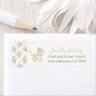 Baby shower Floral rose du sud de Preppy