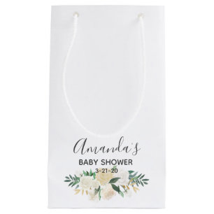Baby Shower Flowers Small Gift Bag