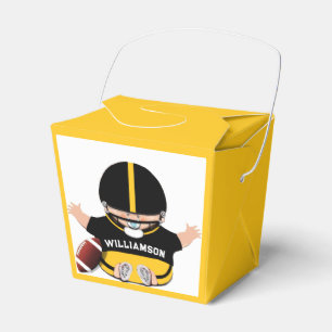 Baby Shower Football Theme Favor Box