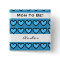 Baby Shower for Boy Modern Blue Hearts A06