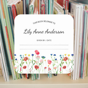 Baby shower frontalier fleur sauvage autocollant