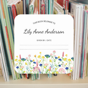 Baby shower frontalier fleur sauvage autocollant