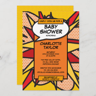 Baby Shower Fun Modern Gender Neutral Invitation