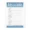 Baby Shower Game - Blue - Word Scramble