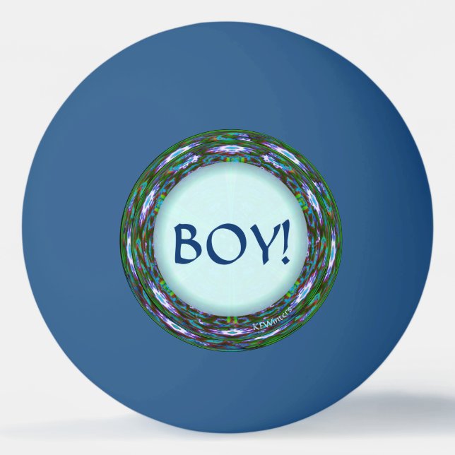 Baby Shower Game! Boy or Girl? Team Boy! Ping Pong Ball (Front)