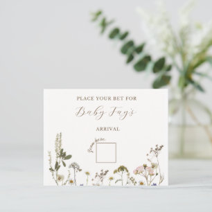 Baby Shower Game Card