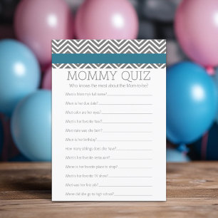 Baby Shower Game - Who Knows Mommy Best