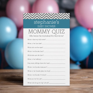Baby Shower Game - Who Knows Mommy Best Quiz