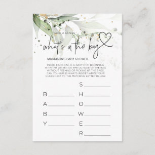 Baby Shower Games Gender Neutral Baby Shower Card