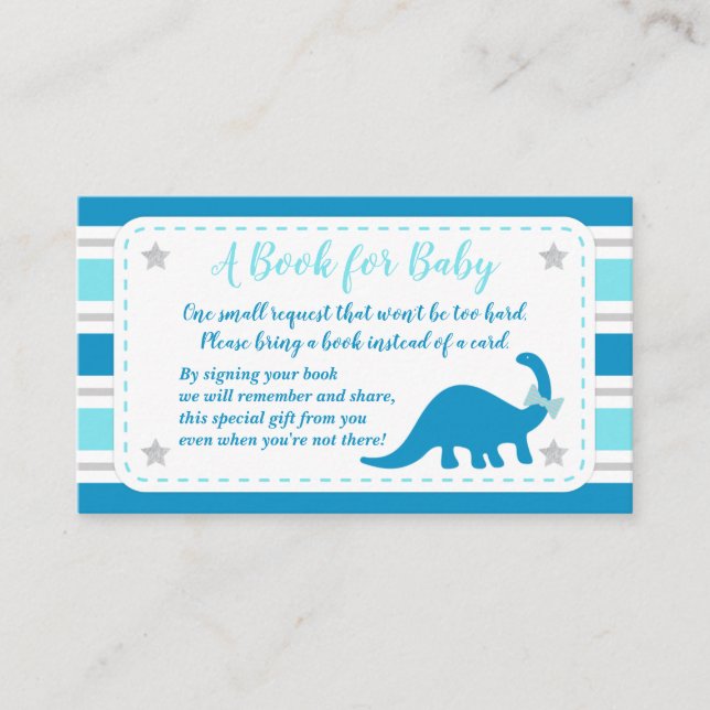 Baby shower Garçon Apportez Une Carte De Livre (Devant)