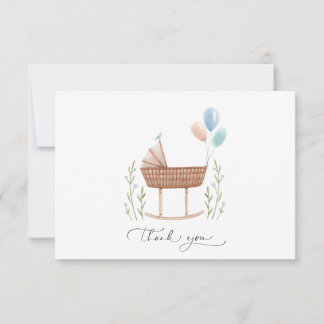 Baby shower Garçon Carte de remerciements neutre