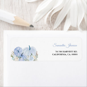 Baby shower garçon Citrouille bleu automne
