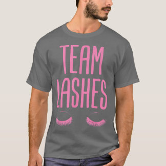 Baby Shower Gender Reveal  Team Lashes  T-Shirt