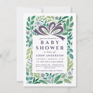 Baby Shower Gift, Gender Neutral Invitation