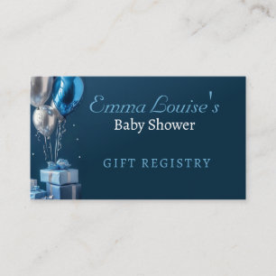 Baby Shower Gift Registry Card