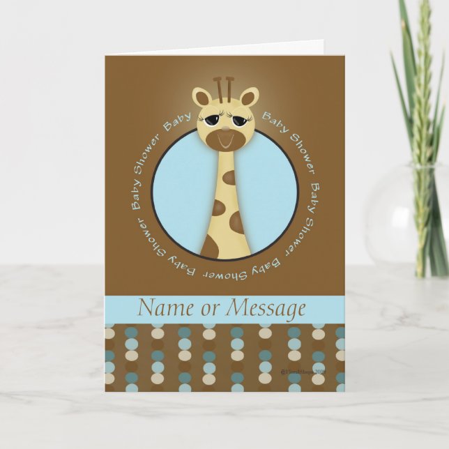 Baby shower Giraffe Modèle (Devant)