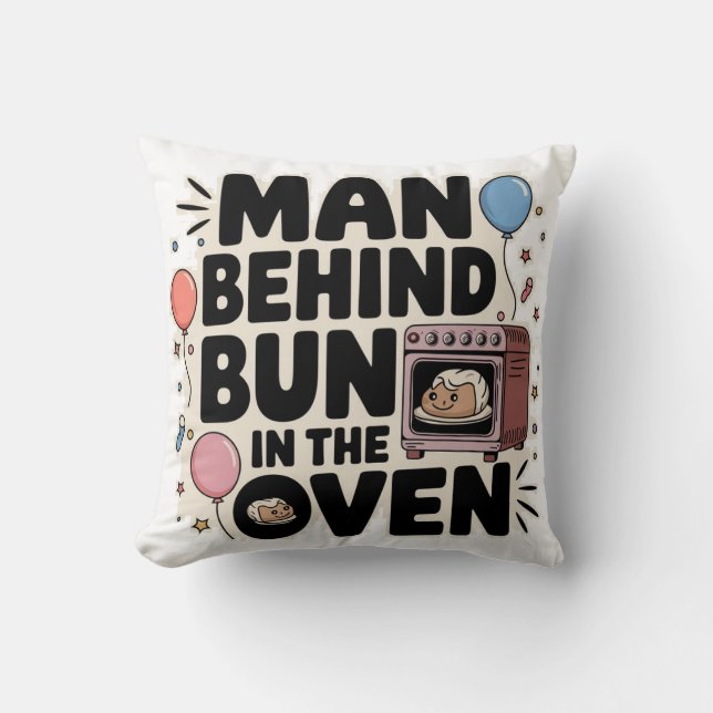 Baby shower girft throw pillow (Front)