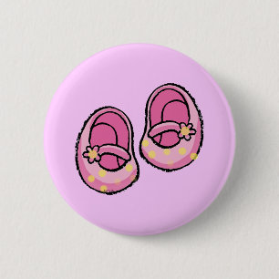 Baby shower (girl) 2 inch round button