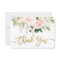 Baby shower girl anthurium thank you card