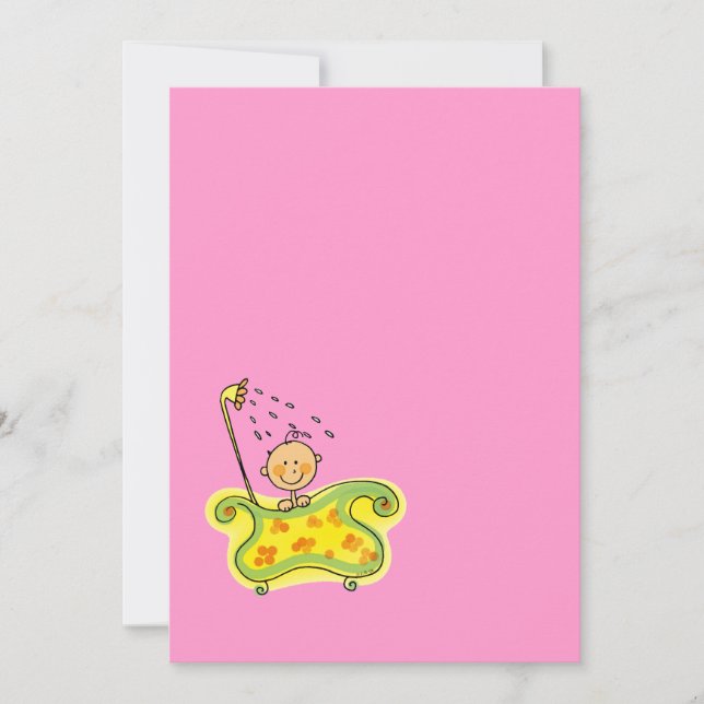 Baby shower (girl) invitation (Front)